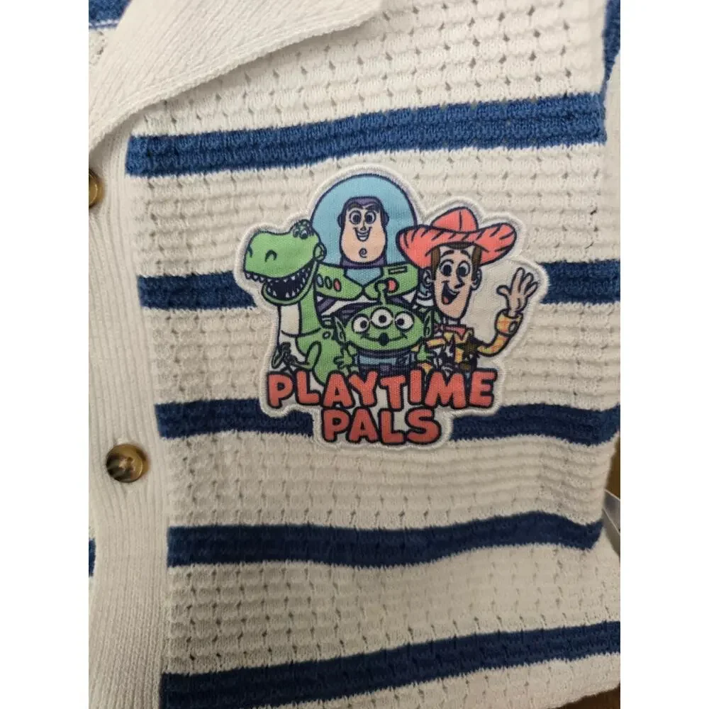 Toy Story Baby Boy Knit Button up Shrit and Short Set NWT 18 Months
